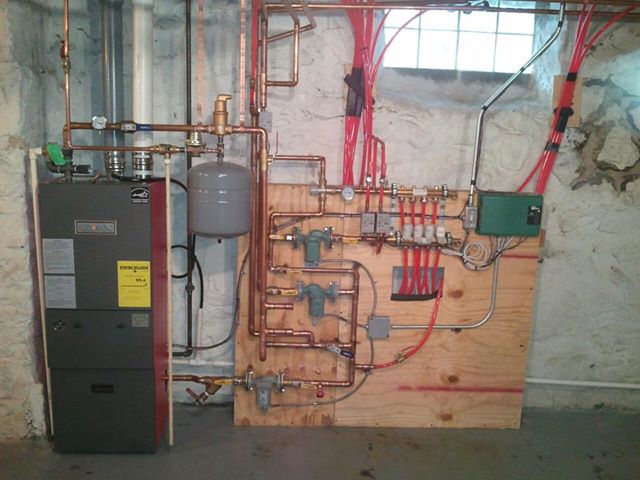 High efficient boiler install
